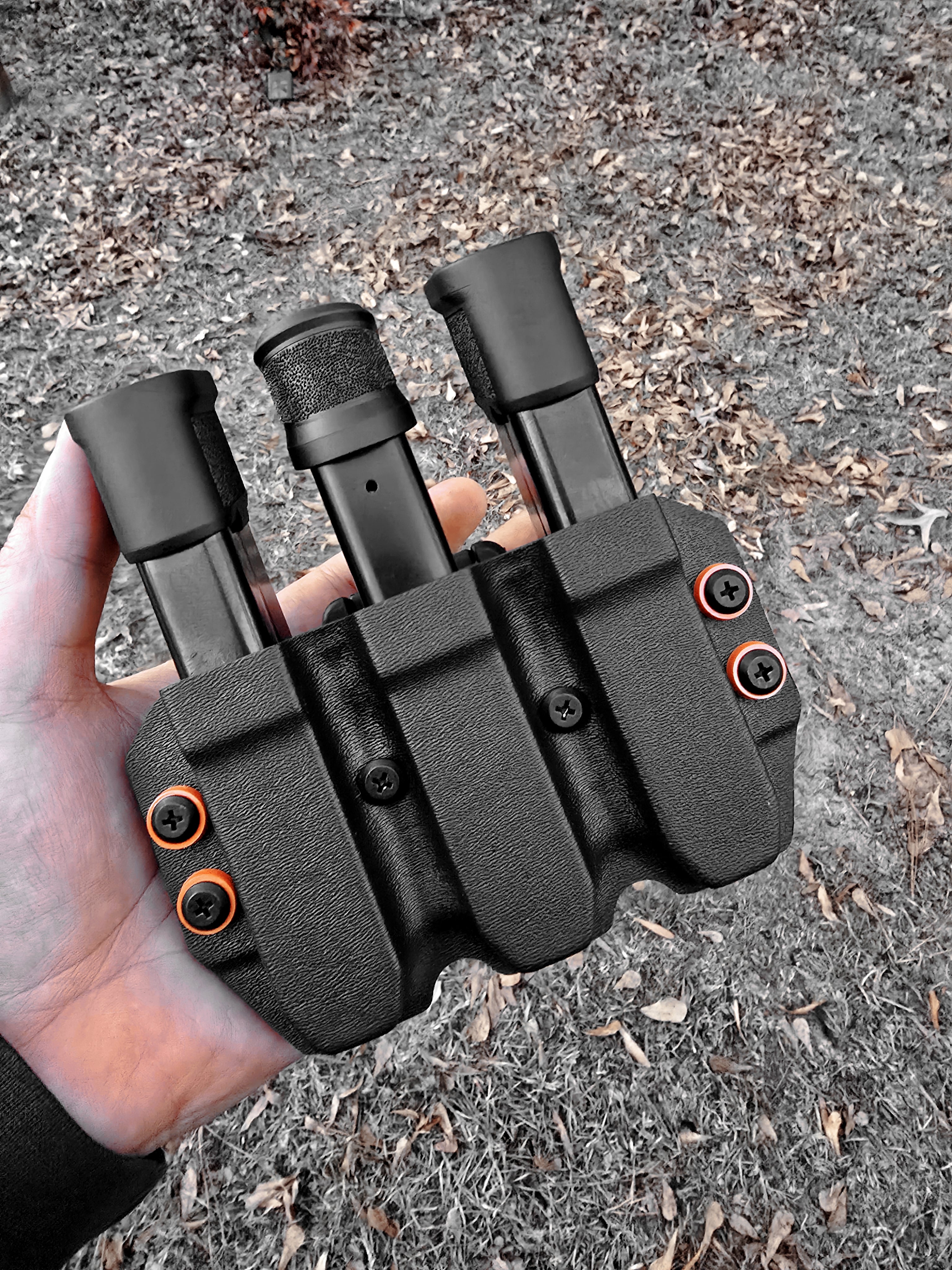 Leo style Triple Mag Holder (Double stack mags Only)