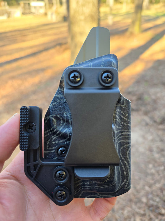 Quick-ship Bodyguard 2.0 carry comp IWB Holster topo FDE