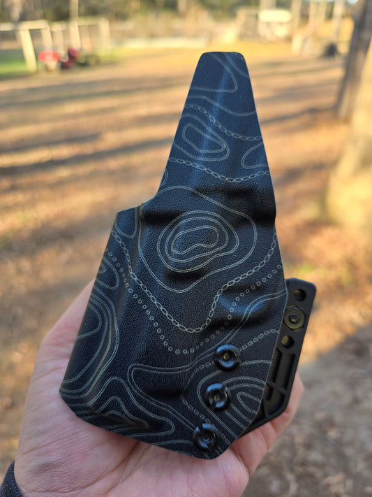 Quick-ship Bodyguard 2.0 carry comp IWB Holster topo FDE